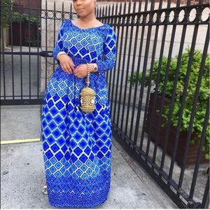 Blue Ankara dress